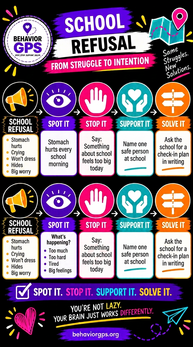 Spot the Clue chart: School refusal