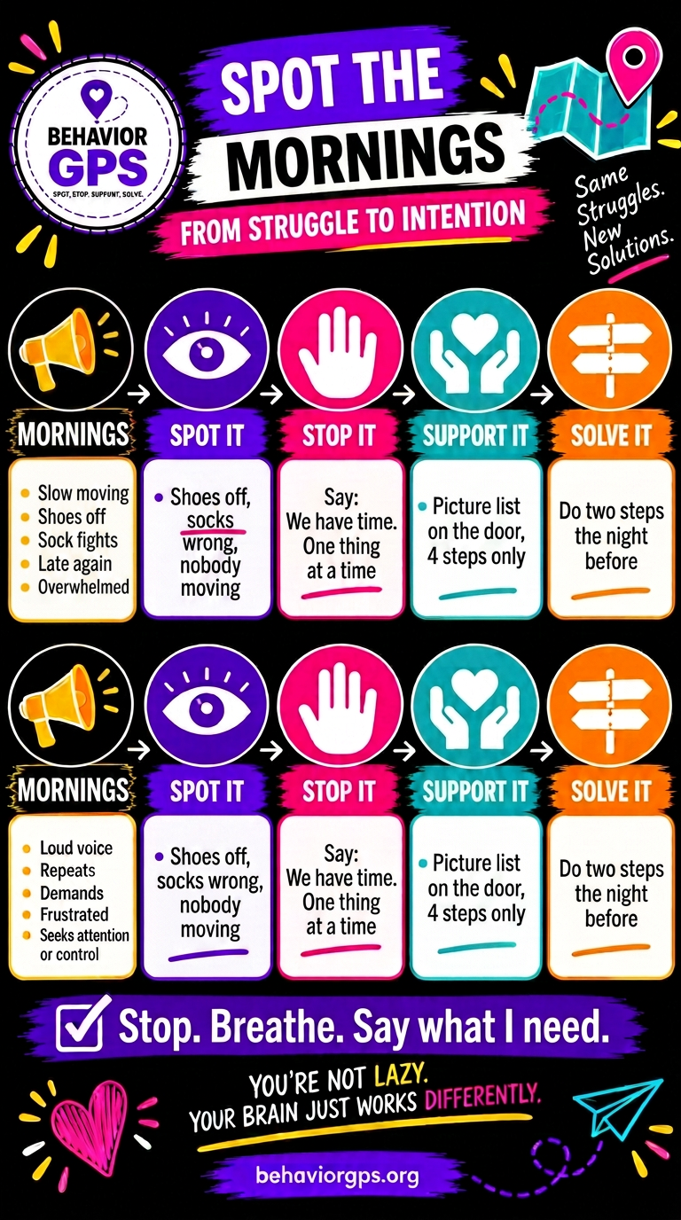 Spot the Clue chart: Mornings
