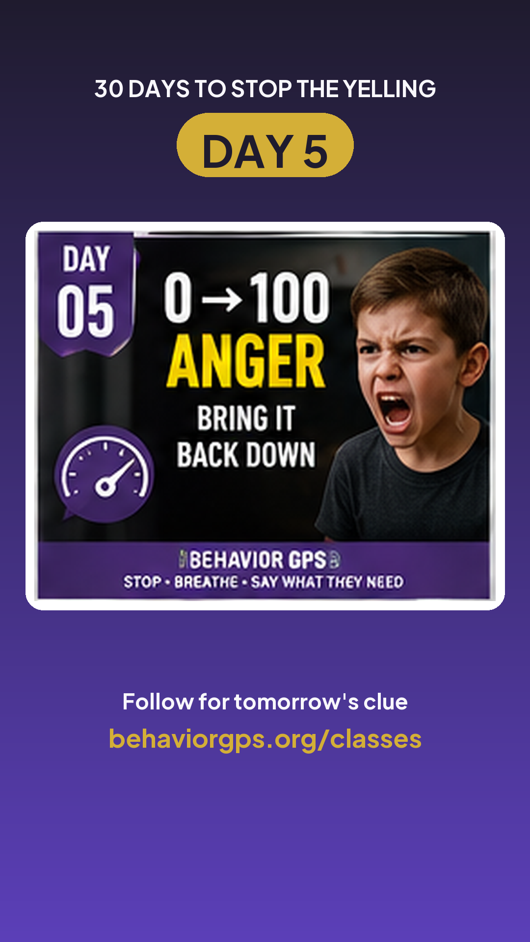 Day 5: School refusal