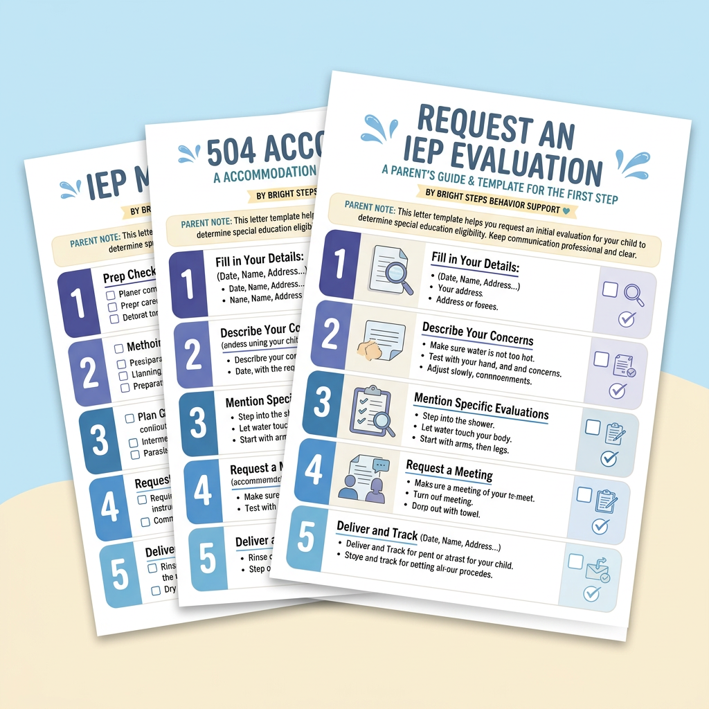 School & IEP printable guide bundle — Bright Steps
