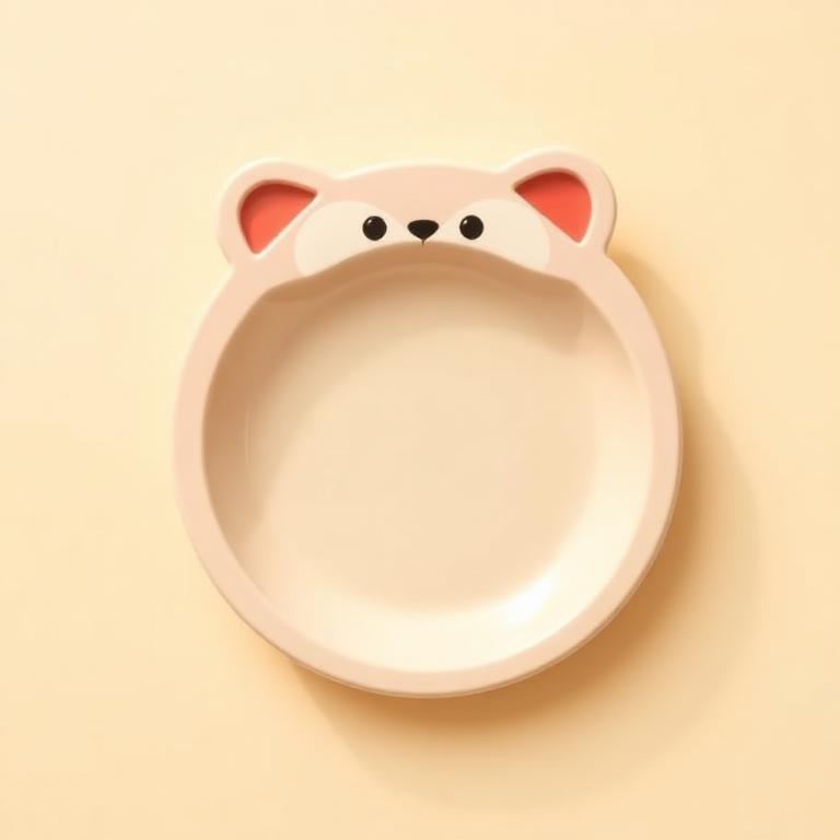 Slow-eating / fun-shape plate