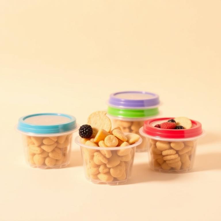 Pre-portioned snack containers